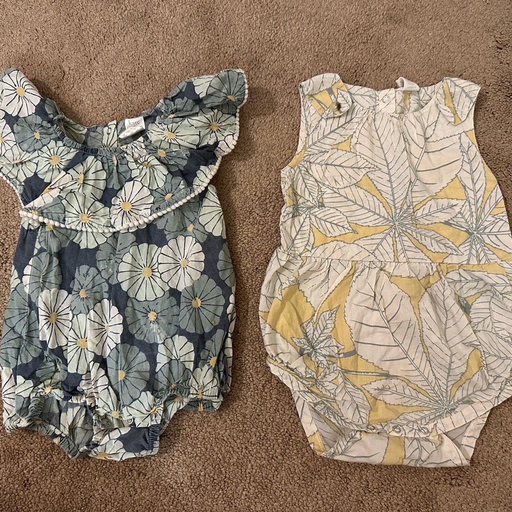 Kate Quinn Floral Baby Romper Bundle